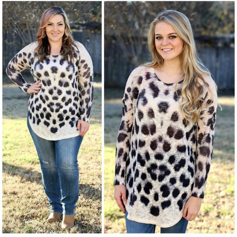 Leopard Tunic Sweater